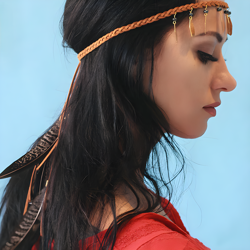 Nomad - Bohemian Feather Tassel Headband