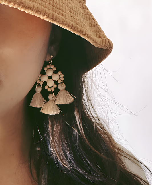 Freedom - Bohemian Beaded Tassel Earrings