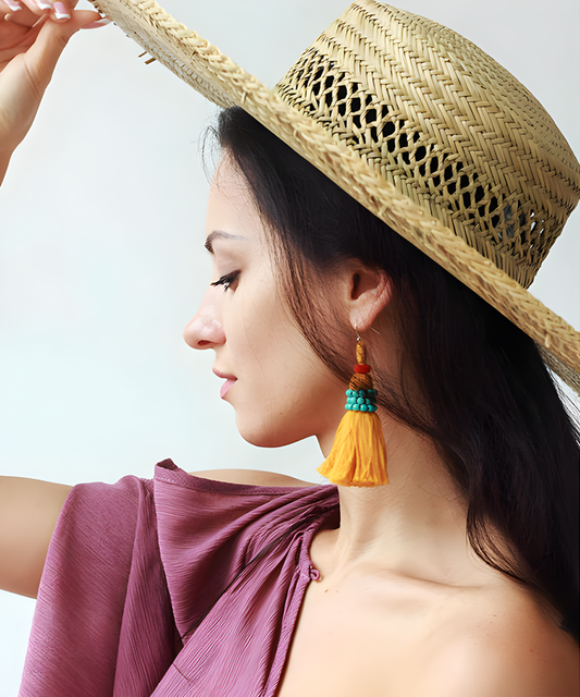 Bloom - Bohemian Vintage Long Tassel Earrings