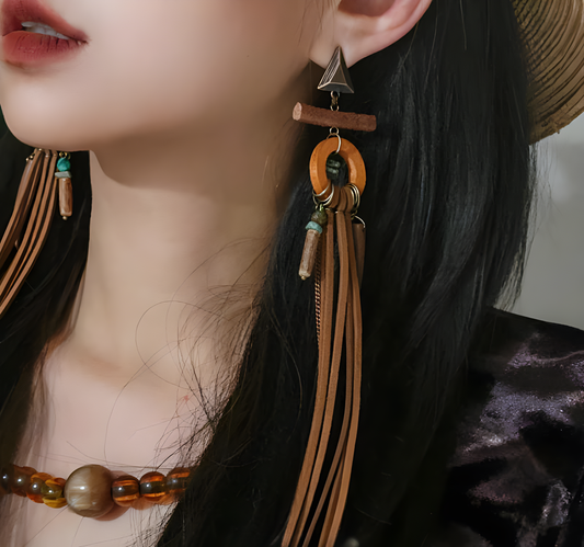 Tribal - Bohemian Tassel Ear Cuffs