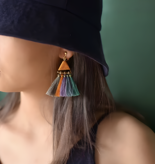 Muse - Bohemian Colorful Tassel Earrings